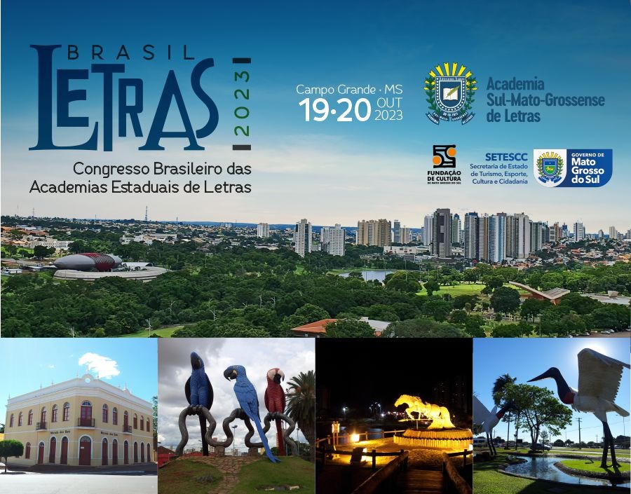 Campo Grande será capital brasileira da Literatura com o Congresso Nacional das Academias Estaduais de Letras