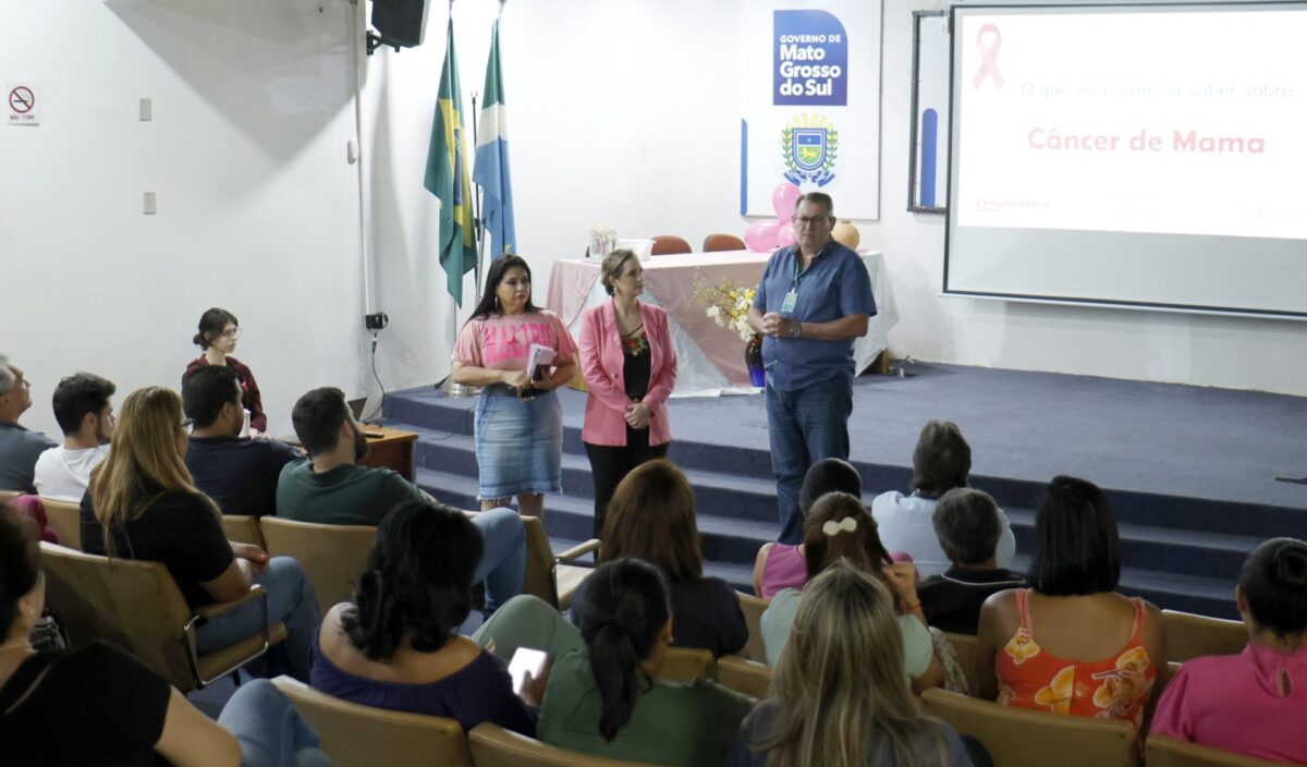 Com 8,6 mil casos estimados em MS, câncer de mama é tema de debate entre servidores do Estado