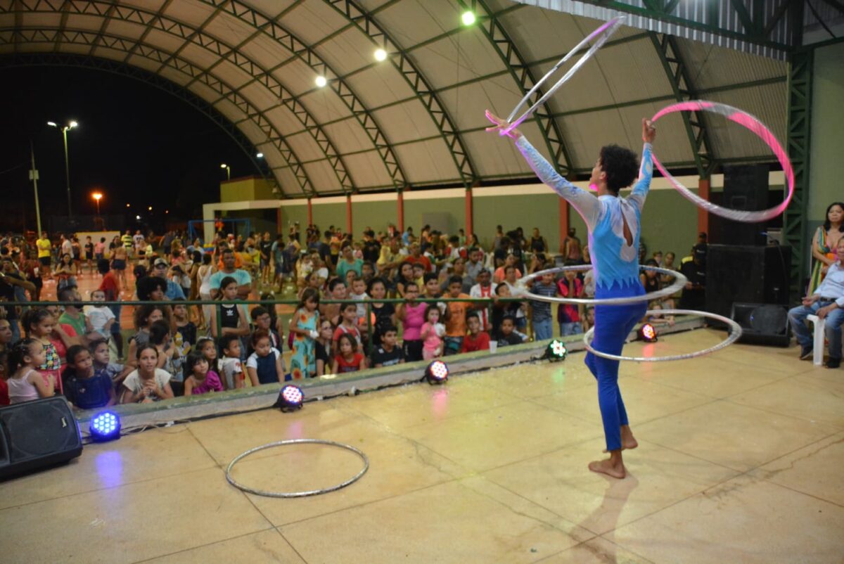 Com atrações circenses, Prefeitura de Bataguassu celebra Dia das Crianças no Distrito de Nova Porto XV