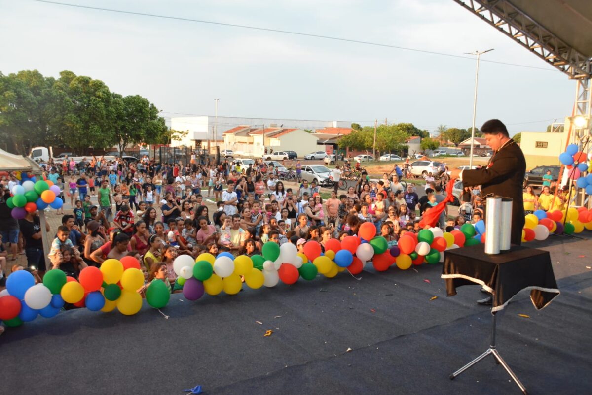 Com festa organizada pela Prefeitura, Dia das Crianças é comemorado de forma antecipada no município