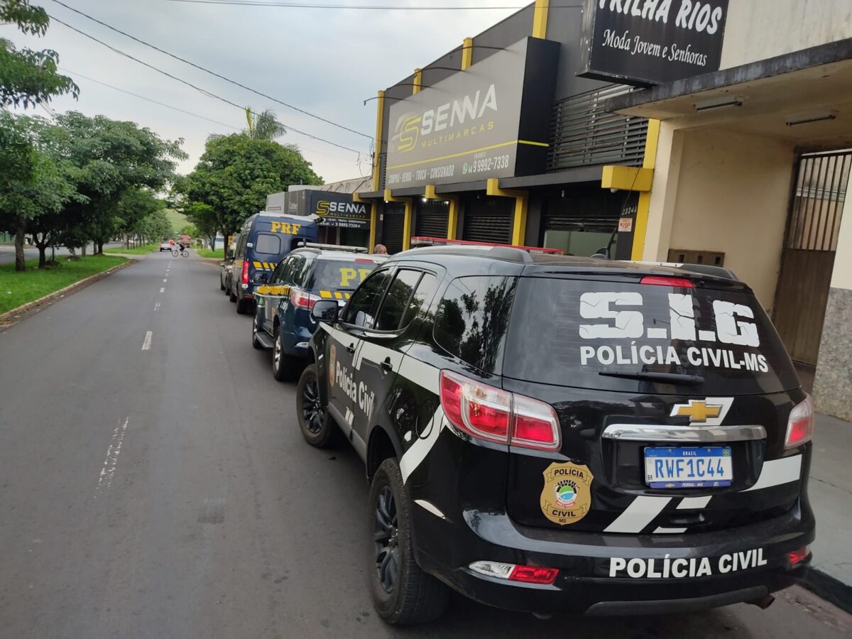 Polícia Civil do Mato Grosso do Sul, com apoio da PRF e Polícia Civil do Paraná deflagra operação “Olhos de Lince”