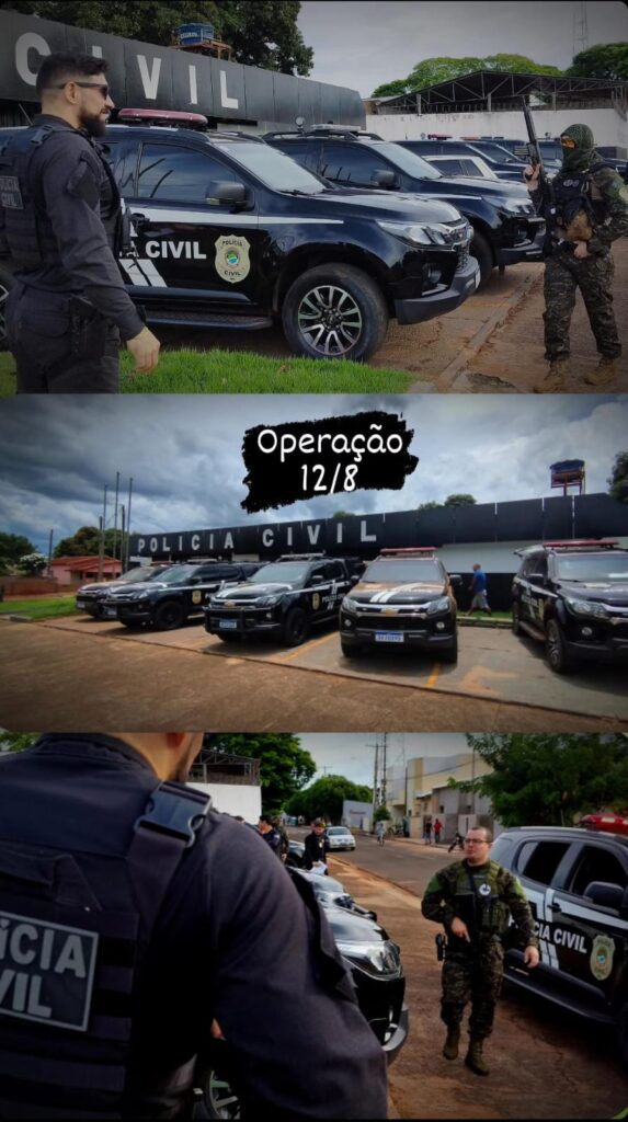 Polícia Civil deflagra operação “Doze por oito” e prende sete pessoas em Anaurilândia