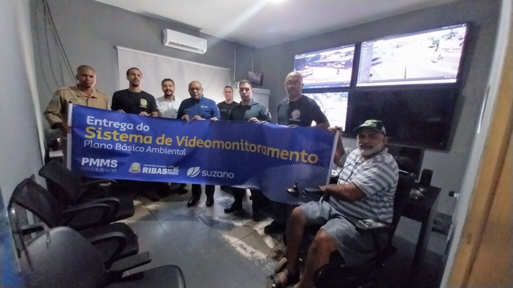 Suzano recebe conselho de segurança para conhecer sistema de videomonitoramento em Ribas do Rio Pardo