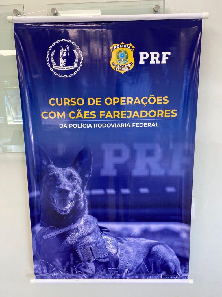 Delegado da Polícia Civil do MS ministra palestra no curso de operações com cães de faro da PRF em Brasília