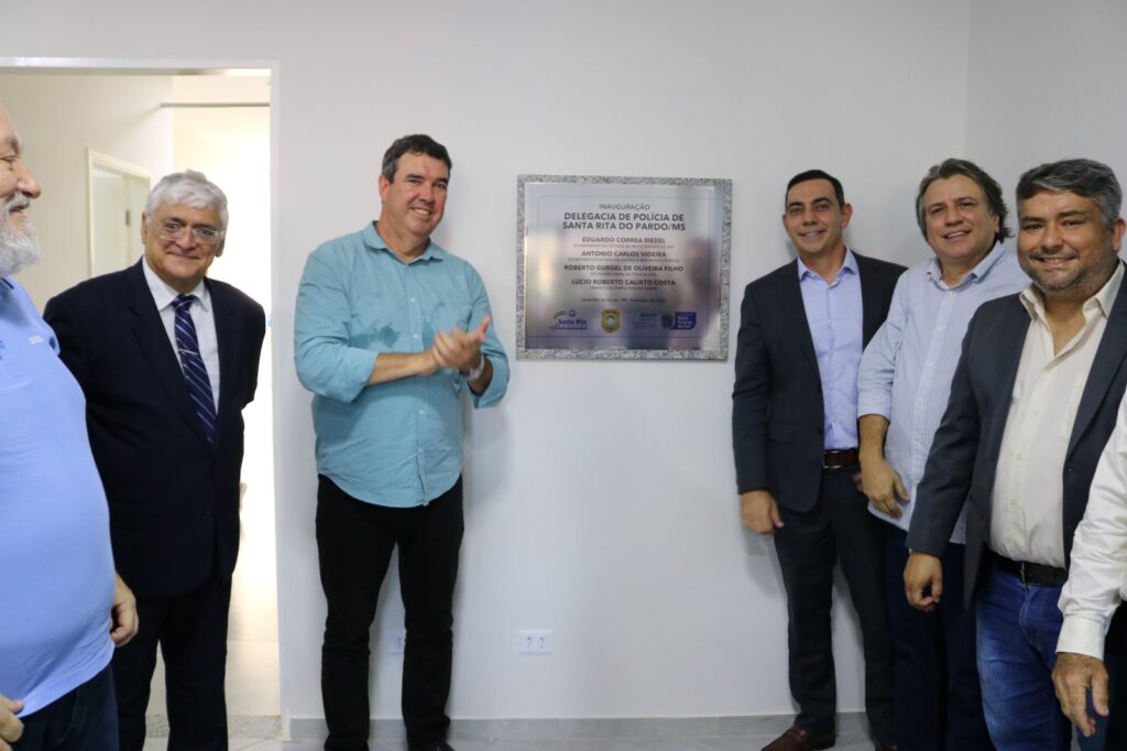 Com espaço amplo e moderno, foi inaugurada nesta quinta feira a nova sede da Delegacia de Polícia Civil em Santa Rita do Pardo