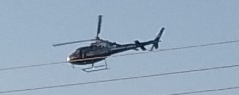 Com apoio de helicóptero da Sejusp, varias pessoas envolvidas com o crime organizado foram presas em Nova Andradina