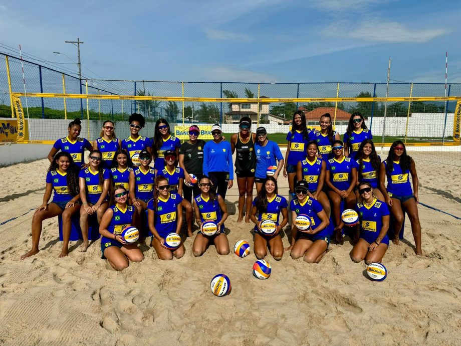 Três-lagoenses brilham no primeiro Camp 2024 da seleção de vôlei de praia da CBV