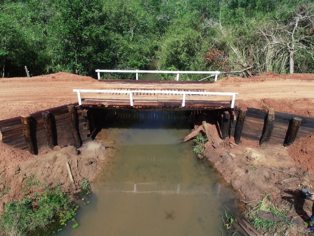 Após problemas estruturais, ponte do córrego Santa Rosa é reformada pela gestão Akira