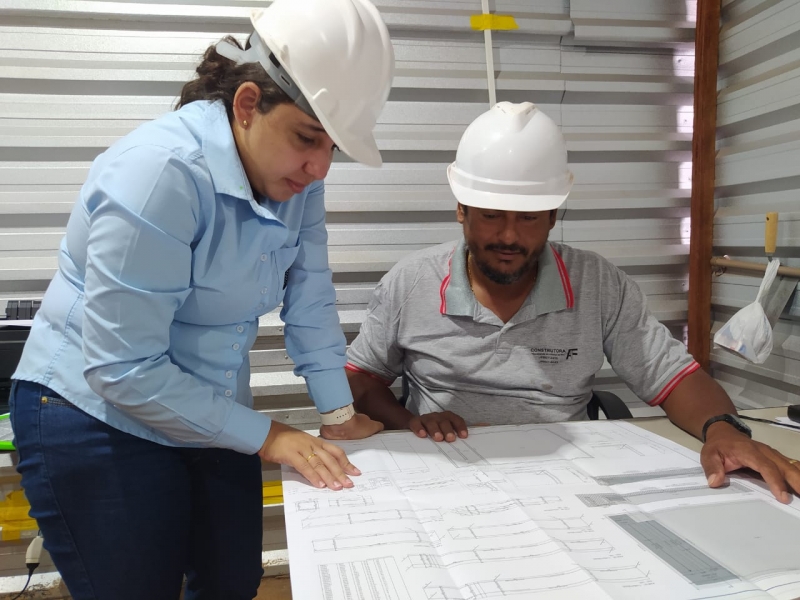 Construção do Centro de Referência Médica em Brasilândia segue em ritmo acelerado