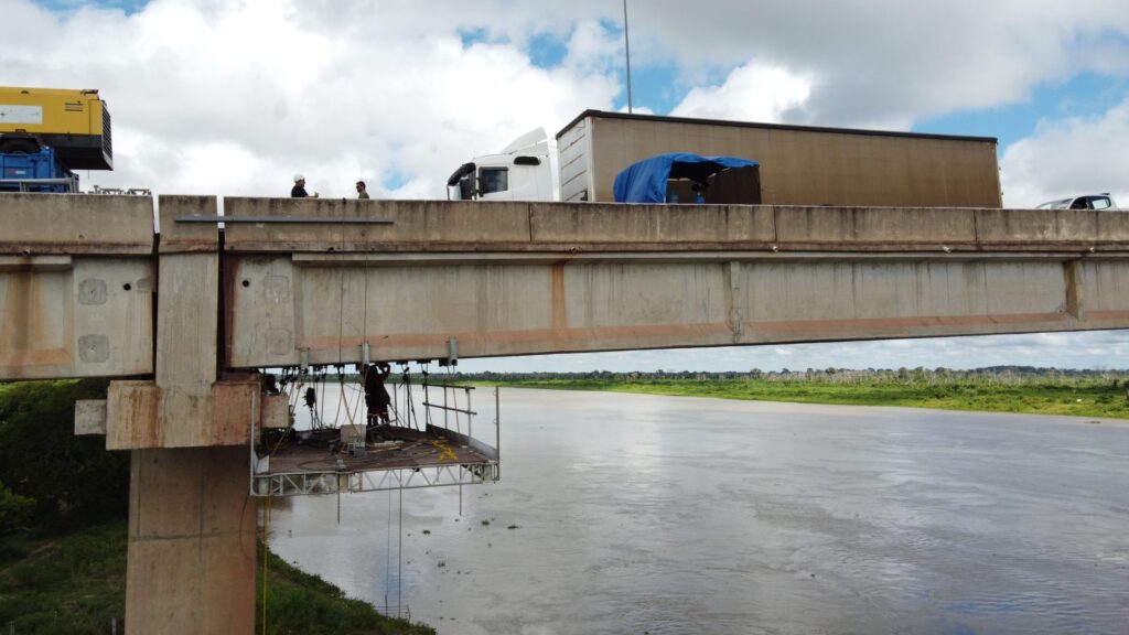 BR-262: ponte sobre o Rio Paraguai em Corumbá vai receber 1ª etapa de concretagem