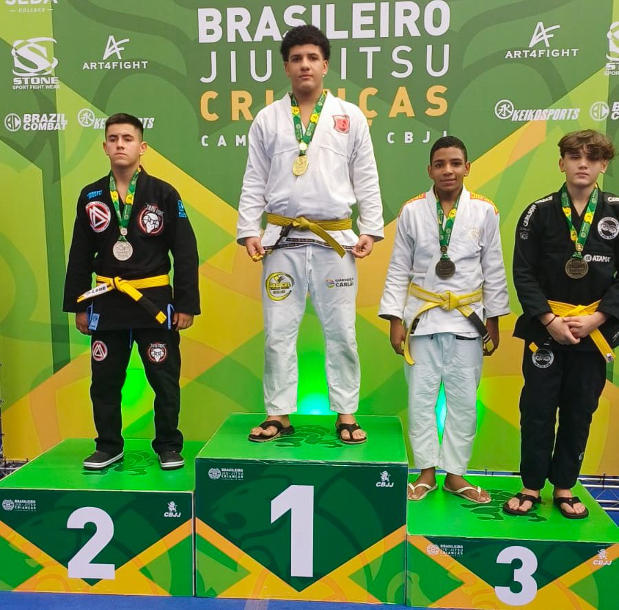 Três Lagoas conquista dois títulos no Campeonato Brasileiro de Jiu-Jitsu Crianças 2024