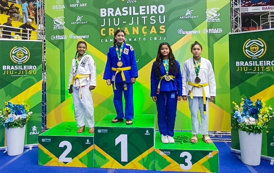 Três Lagoas conquista dois títulos no Campeonato Brasileiro de Jiu-Jitsu Crianças 2024