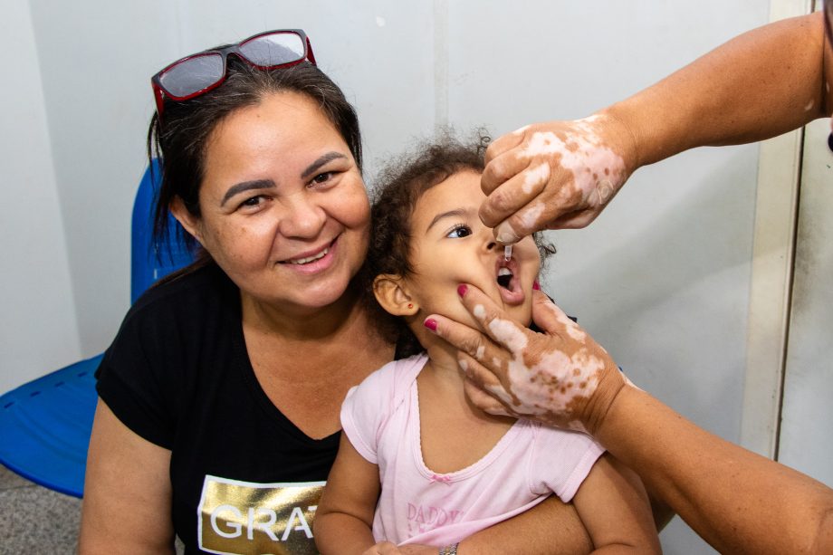 Saúde de Três Lagoas imuniza 374 crianças no Dia D de Imunização contra a Poliomielite