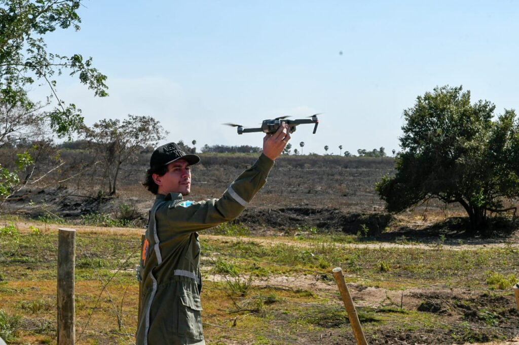 Gretap: equipe do Governo de MS no Pantanal monitora áreas queimadas em busca de animais feridos