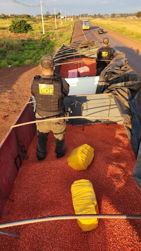 Carreta bitrem carregada com mais de quatro toneladas de maconha é apreendida pelo DOF em Nova Itamarati