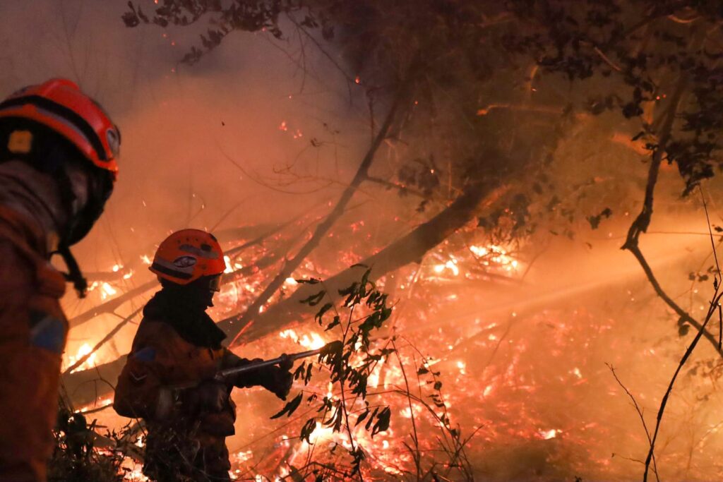 Combate direto e noturno segue como estratégia para controlar focos em seis pontos do Pantanal