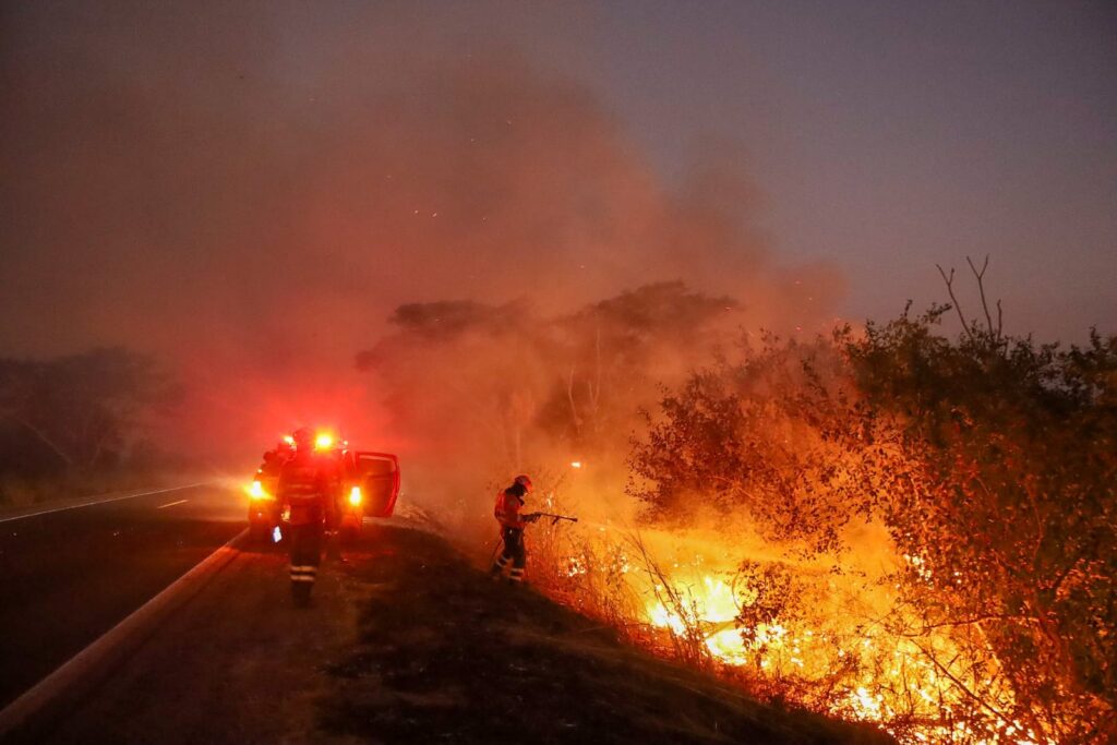 Combate direto e noturno segue como estratégia para controlar focos em seis pontos do Pantanal