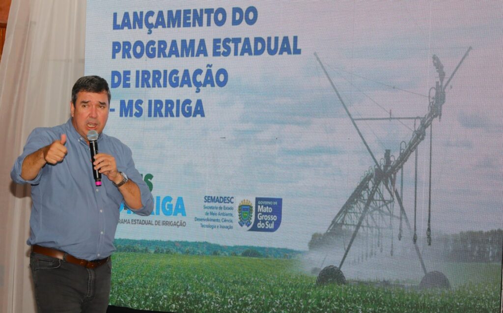 Com sustentabilidade, Governo de MS lança programa para aumentar área irrigada e produção