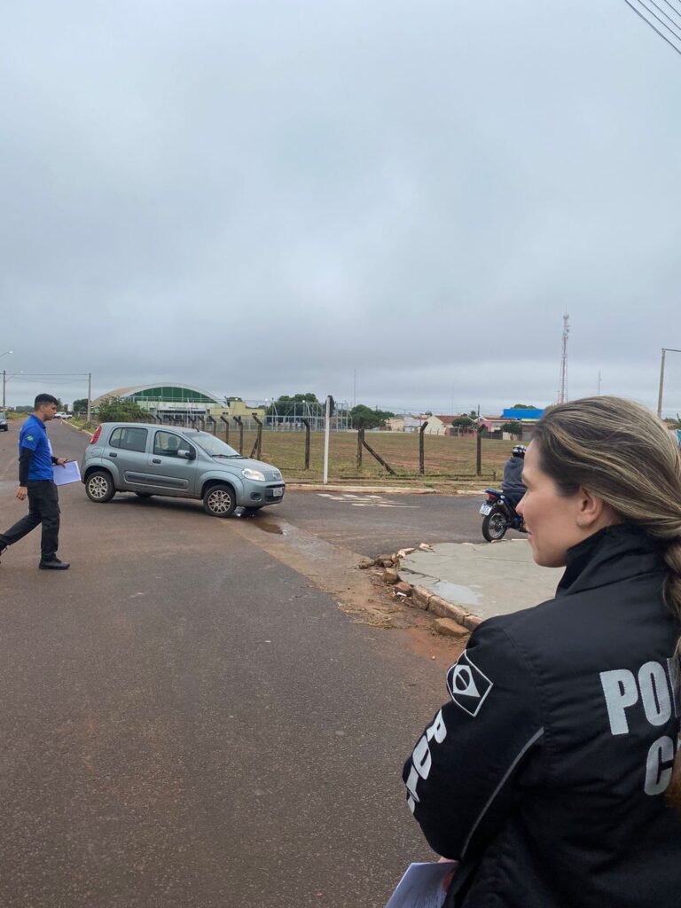 Polícia Civil realiza reprodução simulada de uma tentativa de homicídio ocorrido em março deste ano em Bataguassu