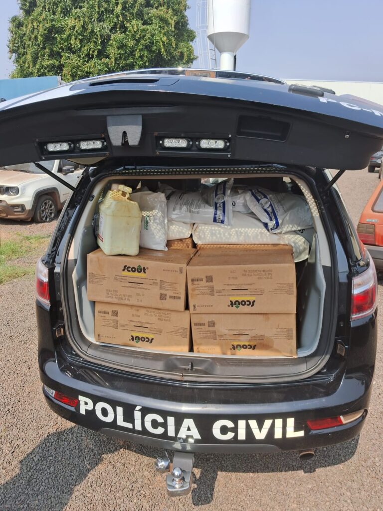 Polícia Civil do Mato Grosso do Sul apreende defensivos agrícolas e armas em Três Lagoas e em Araçatuba (SP)