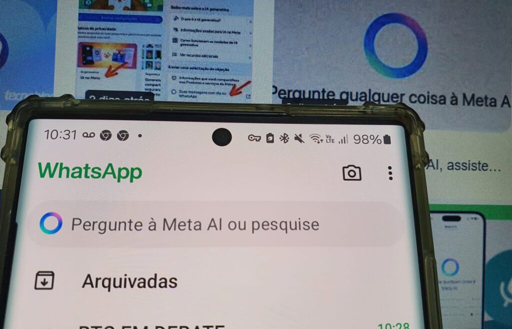 Apareceu um círculo azul no seu WhatsApp? Entenda a nova ferramenta