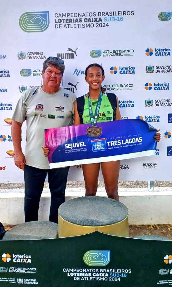 Atleta da SEJUVEL, Maria Eduarda conquista bronze e leva o nome de Três Lagoas ao pódio nacional