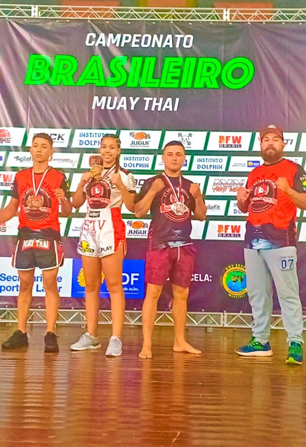 Três Lagoas conquista ouro e bronze no Campeonato Brasileiro de Muay Thai