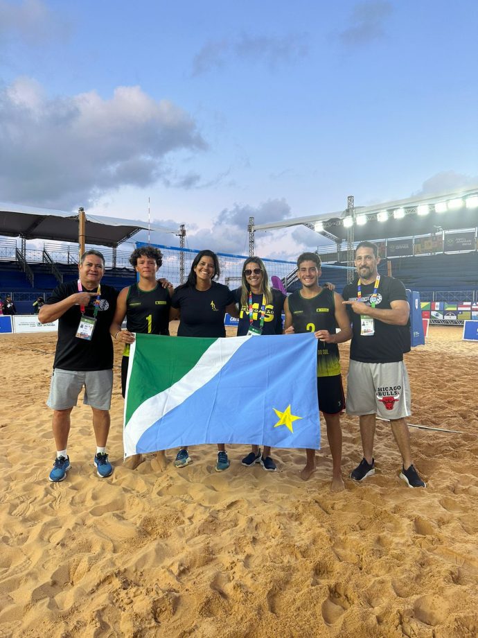 Jogadores três-lagoenses conquistam vice-campeonato no vôlei de praia nos Jogos da Juventude