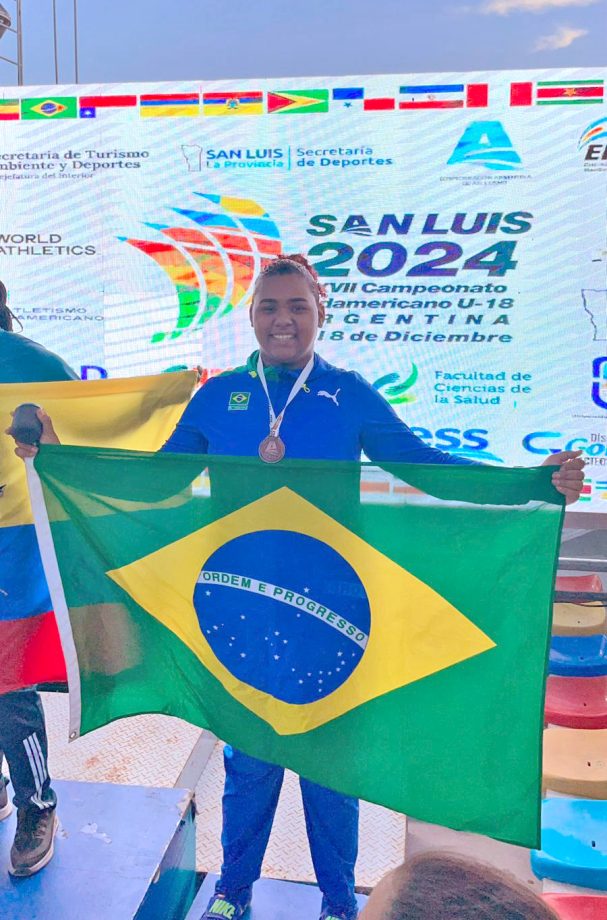 MAIS UM PÓDIO INTERNACIONAL – Vitória Barreto leva o bronze no Sul-Americano Sub-18