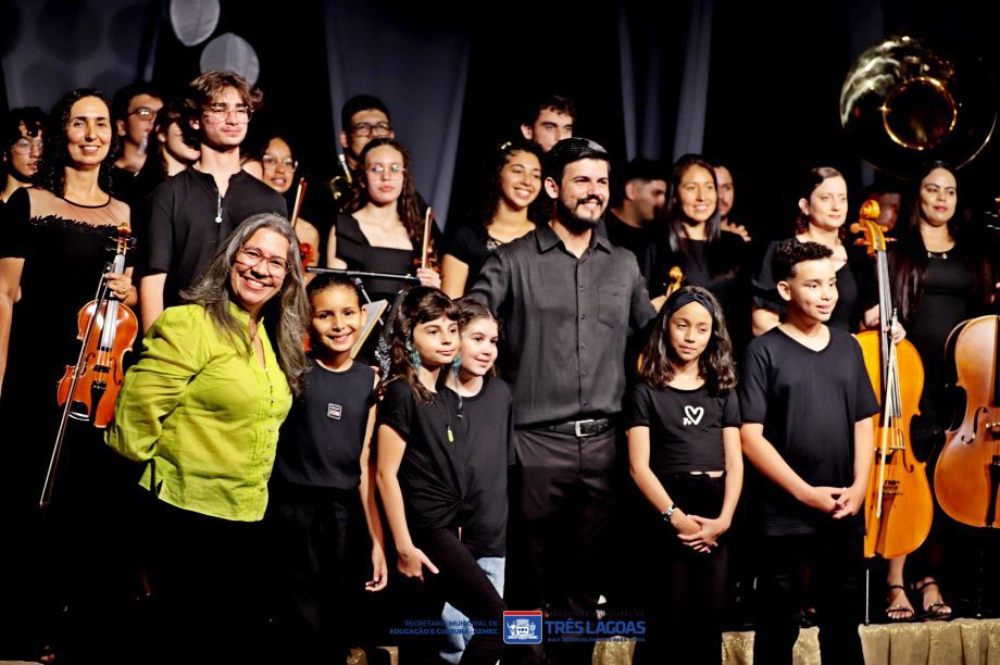 Música e cinema encantam Três Lagoas na Apresentação “Luz, Câmera e Música”