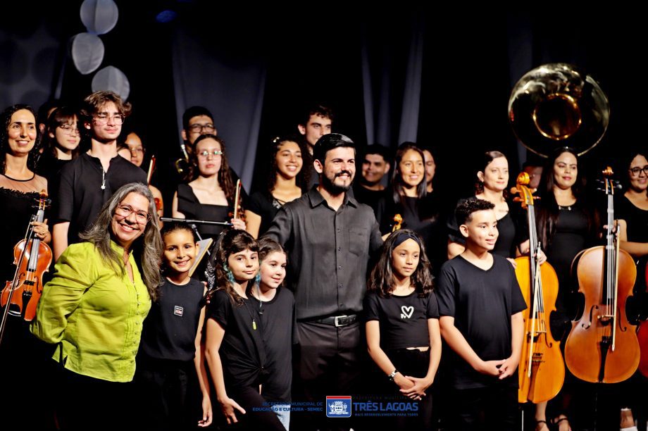 Música e cinema encantam Três Lagoas na Apresentação “Luz, Câmera e Música”