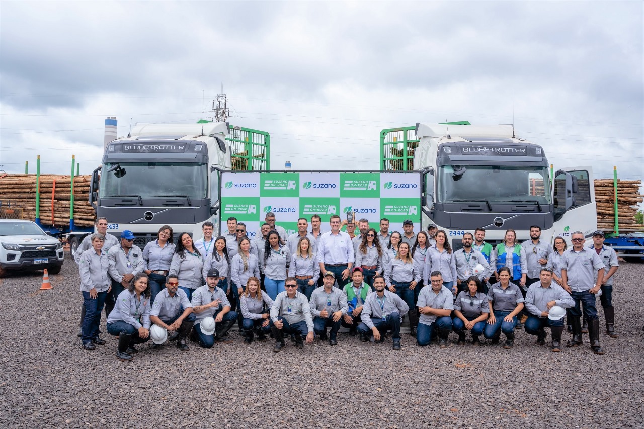 Suzano inova no setor de logística florestal com primeiro módulo próprio de operação de tritrens em Três Lagoas