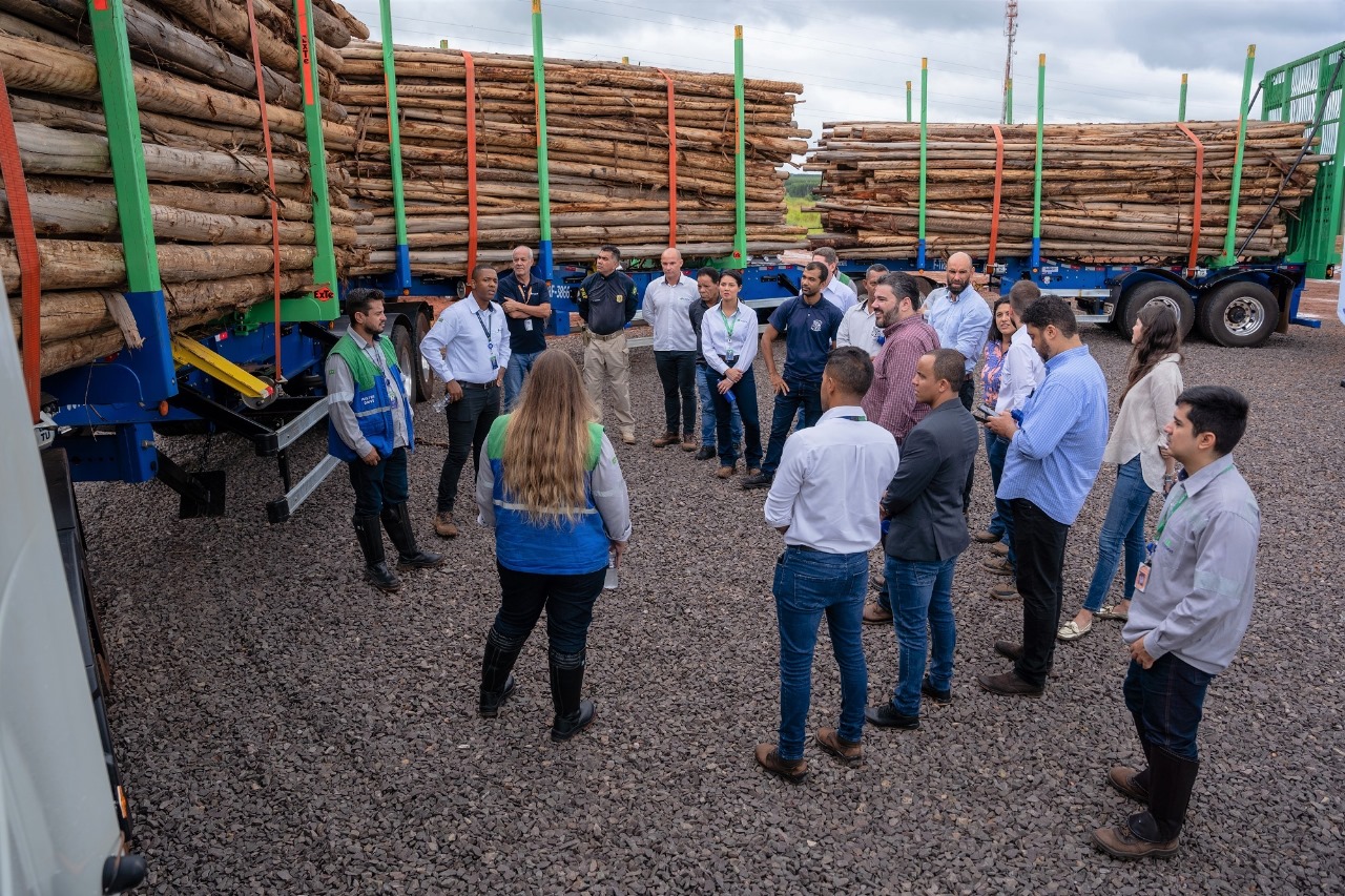 Suzano inova no setor de logística florestal com primeiro módulo próprio de operação de tritrens em Três Lagoas