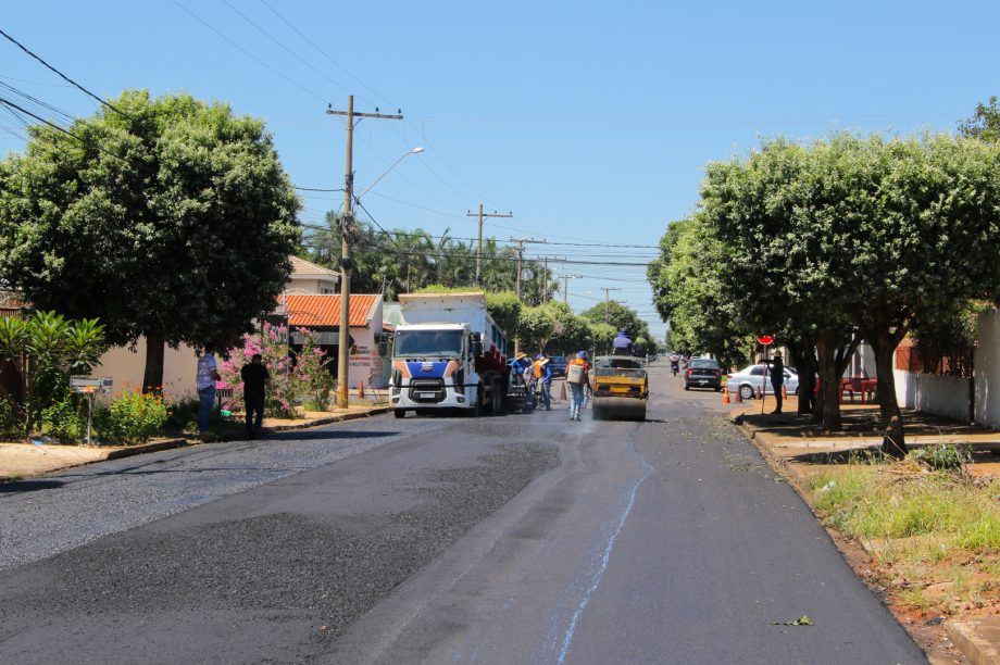 Bairro Santo André já está recebendo 2ª etapa de recapeamento das suas ruas