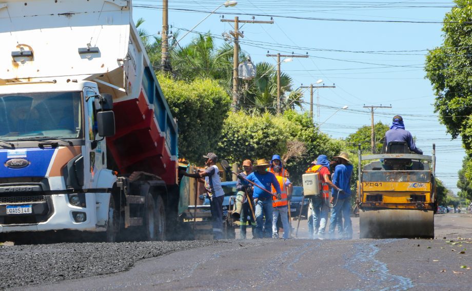 Bairro Santo André já está recebendo 2ª etapa de recapeamento das suas ruas