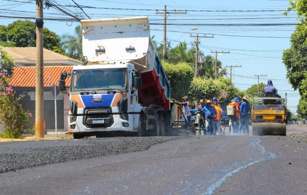 Bairro Santo André já está recebendo 2ª etapa de recapeamento das suas ruas