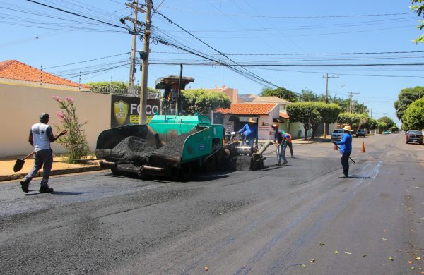 Bairro Santo André já está recebendo 2ª etapa de recapeamento das suas ruas