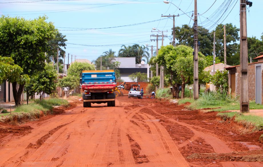 Prefeitura de Três Lagoas inicia obra de pavimentação no Jardim das Américas