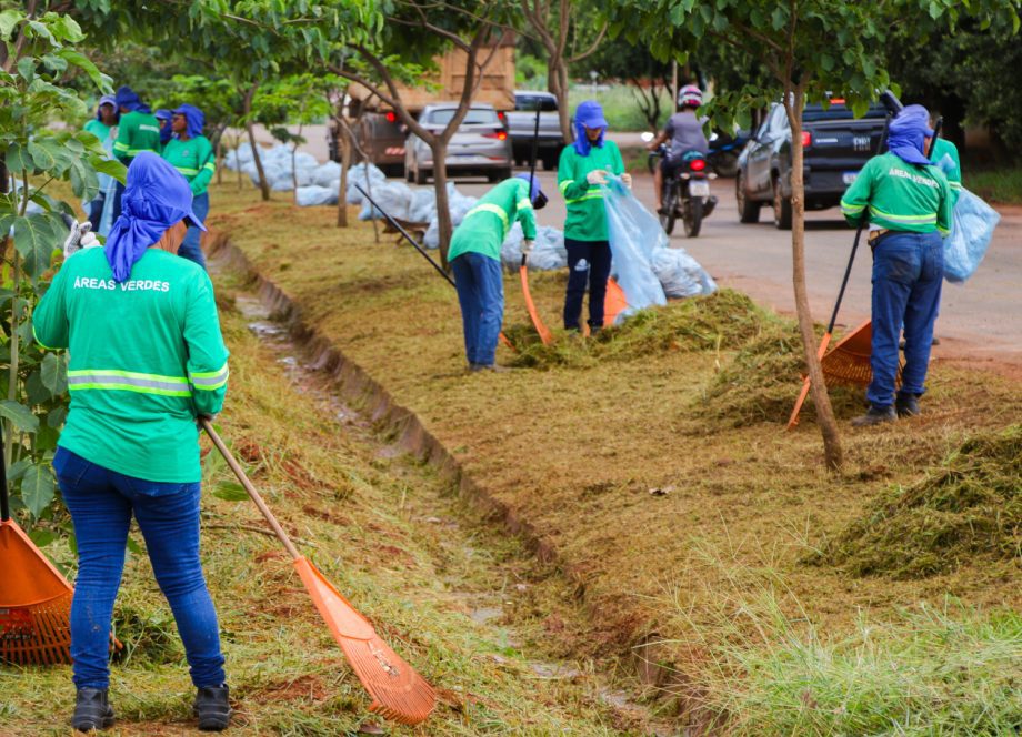 Prefeitura de Três Lagoas realiza roçada de áreas verdes no município