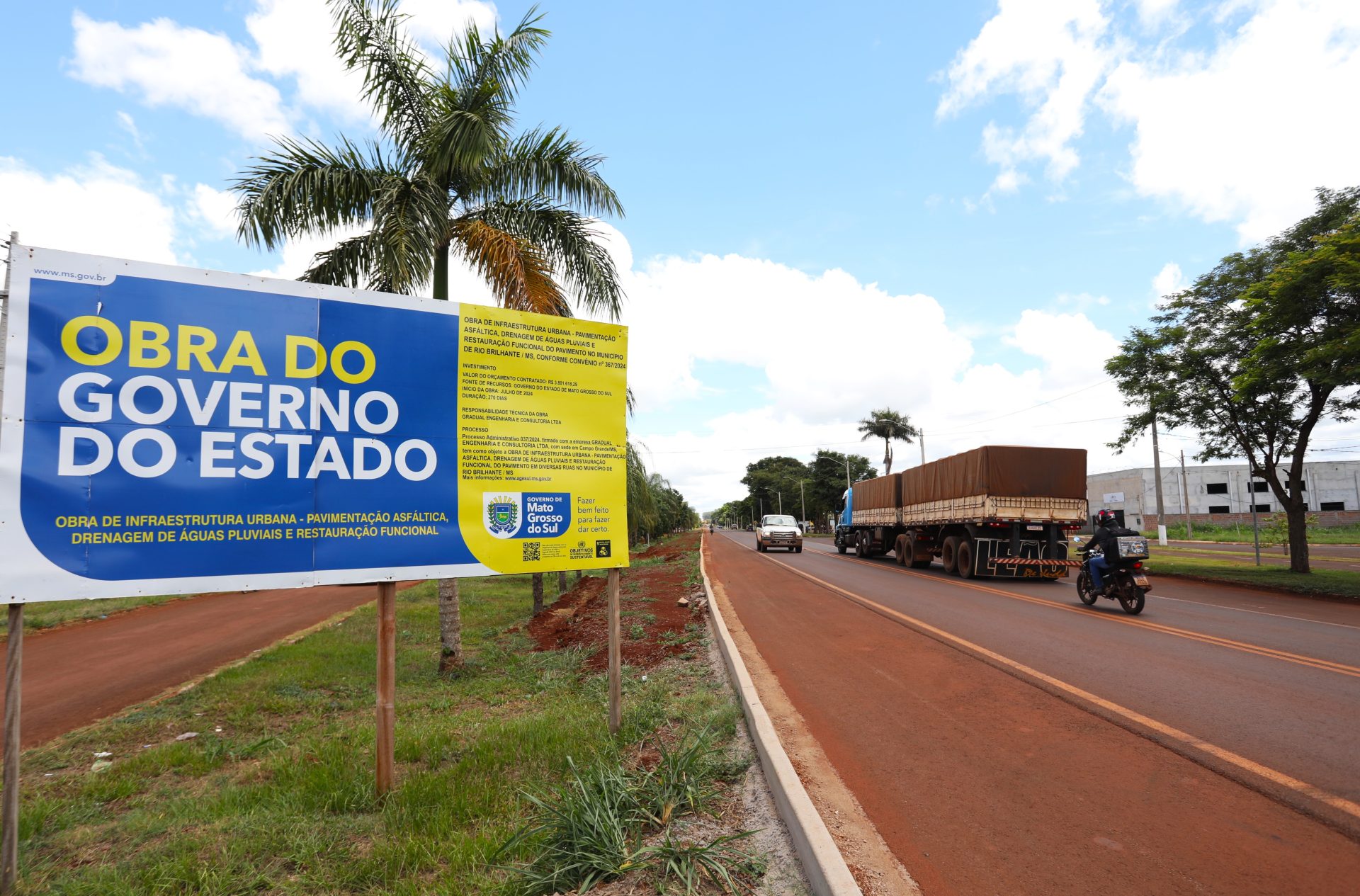 Obras em Dourados e Rio Brilhante impulsionam economia e levam esporte e lazer à população