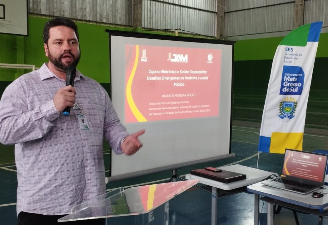 Cigarro eletrônico: SES alerta sobre riscos em palestra para alunos e professores de Caracol