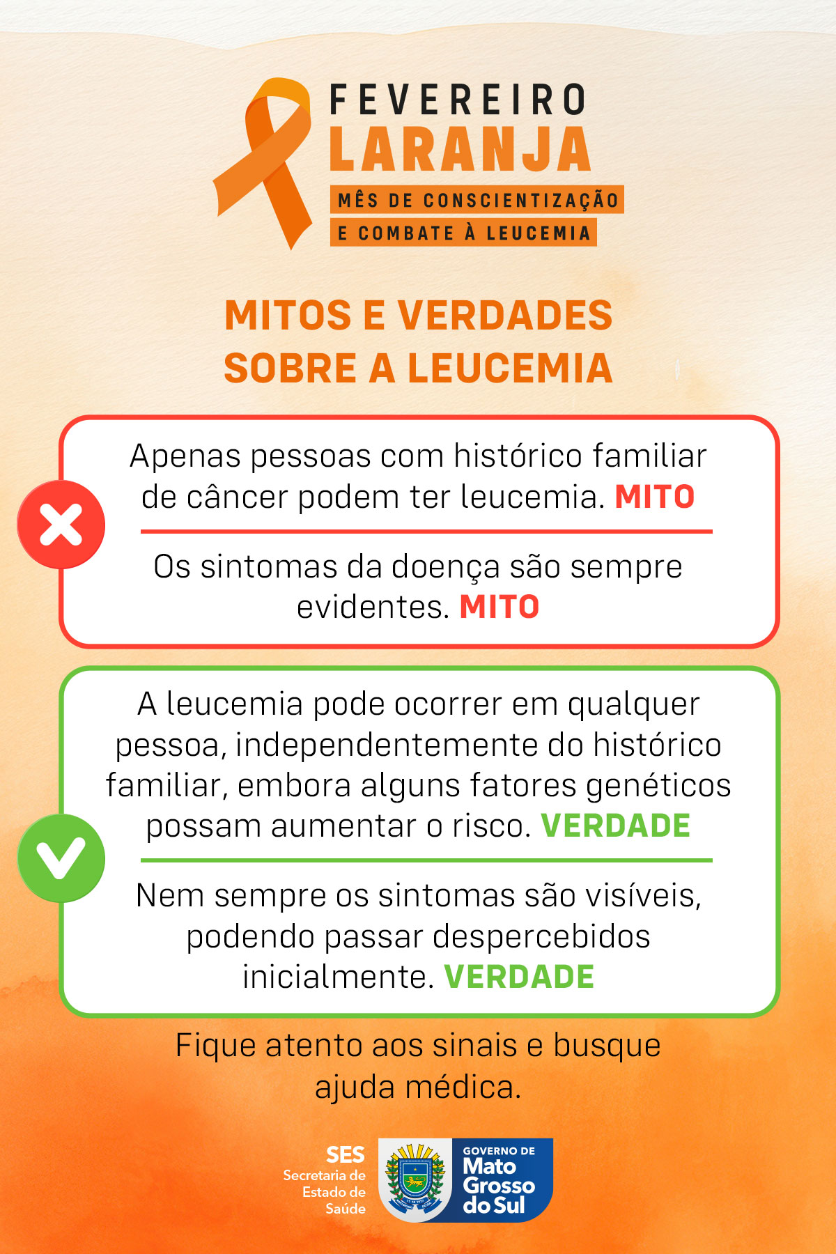 Fevereiro Laranja: SES alerta para importância da prevenção e diagnóstico precoce da leucemia