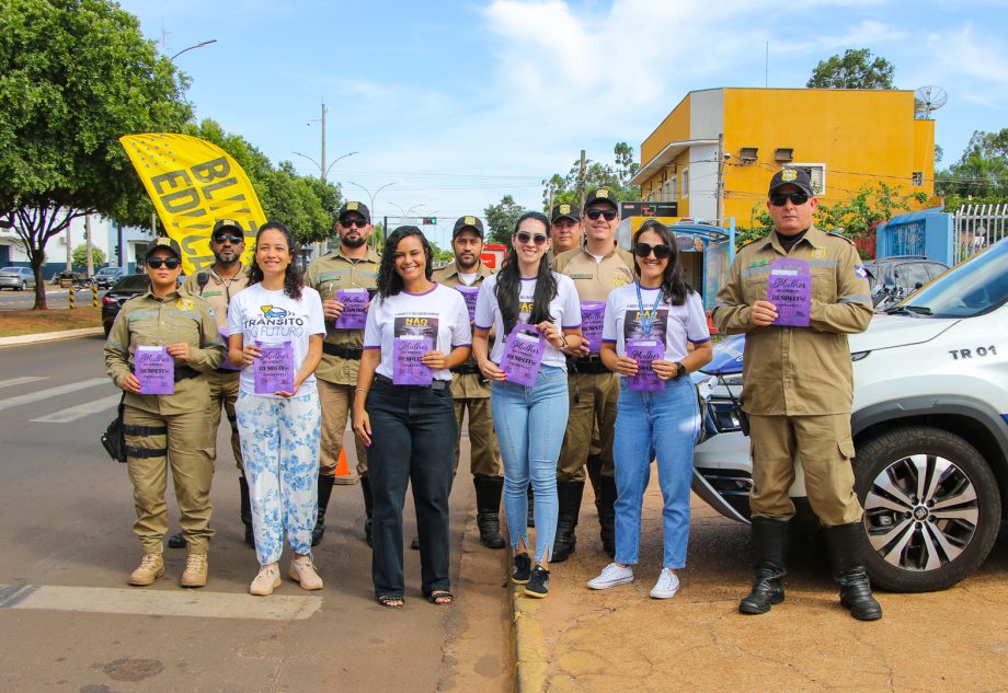 Prefeitura inicia ações em alusão ao Mês da Mulher com campanha de trânsito “Mulher ao Volante, Respeito Constante”