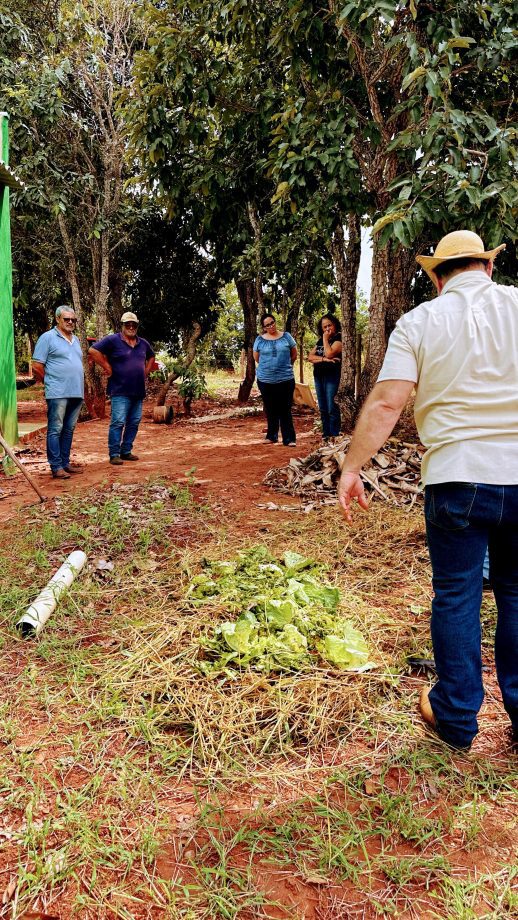 Curso sobre compostagem capacita agricultores do Assentamento Palmeira