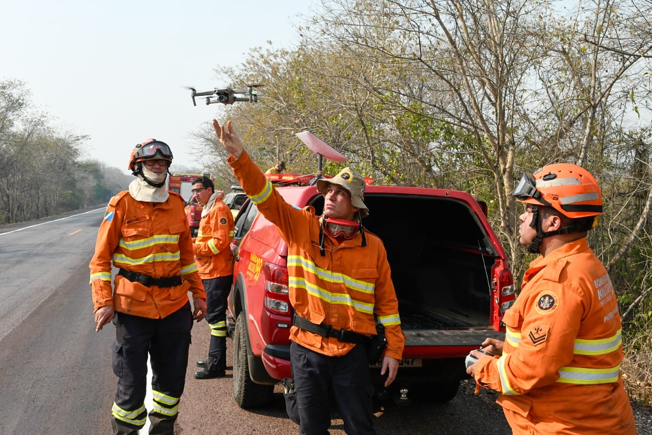 Com chuva abaixo da média e altas temperaturas, MS prepara ações de combate aos incêndios florestais