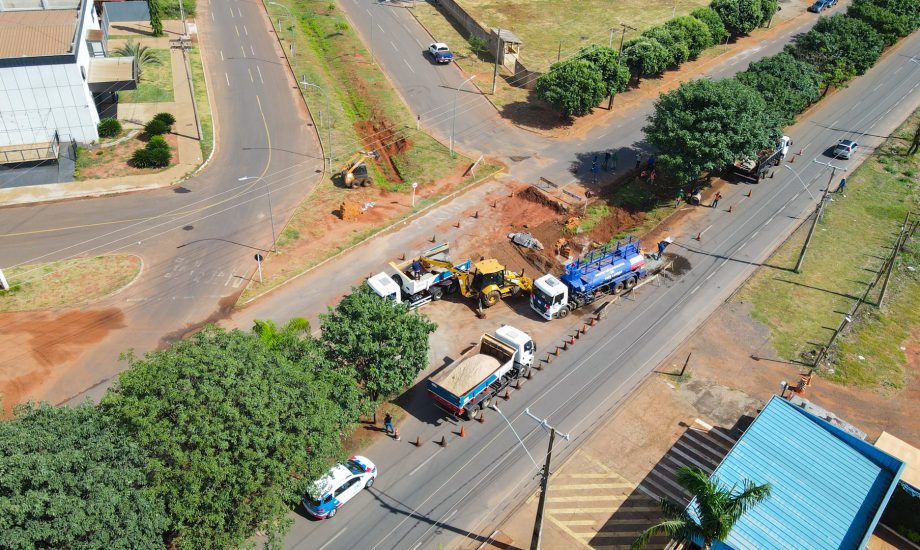 Prefeitura de Três Lagoas realiza obra para melhoria no tráfego entre três avenidas